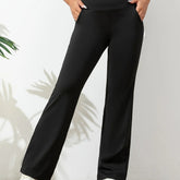 Wygodne Spodnie do Jogi - Nowoczesny Rozkloszowany Krój - Luo